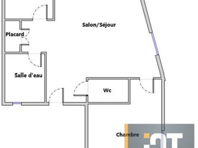 Appartement 2 pièces 45 m²