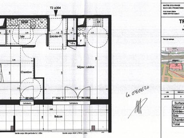 Appartement 2 pièces 45 m²