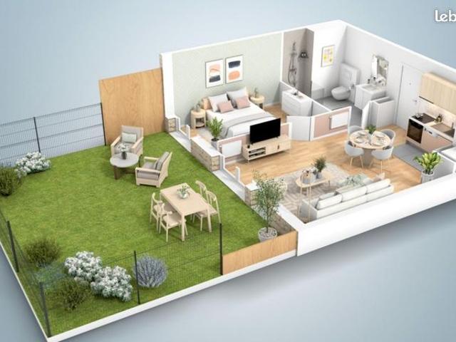 Appartement 2 pièces 45 m²