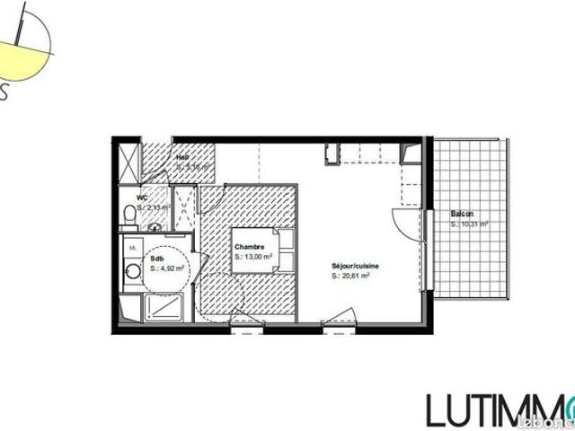 Appartement 2 pièces 46 m²