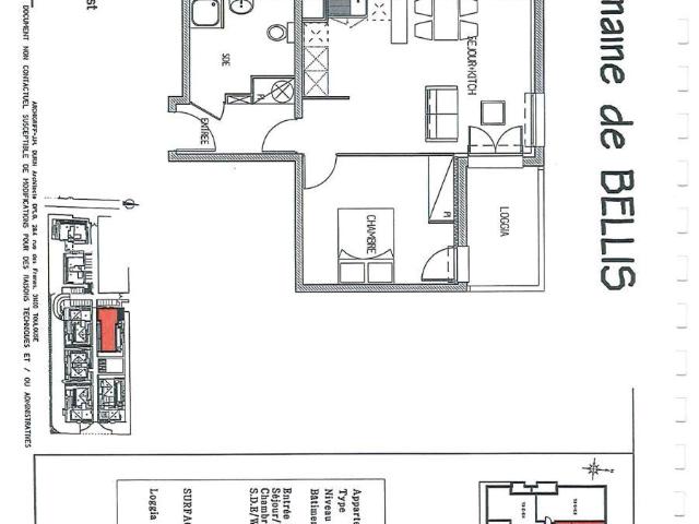 Appartement 2 pièces 46 m²