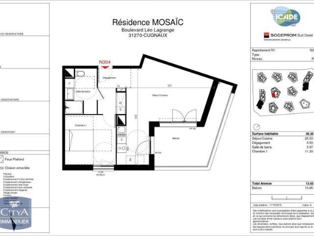 Appartement 2 pièces 48 m²