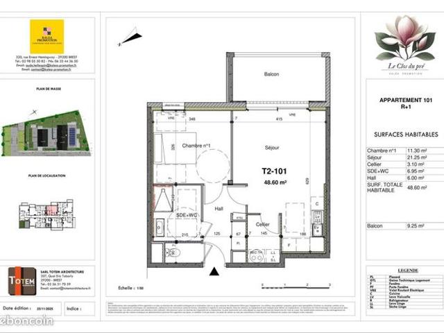 Appartement 2 pièces 48 m²