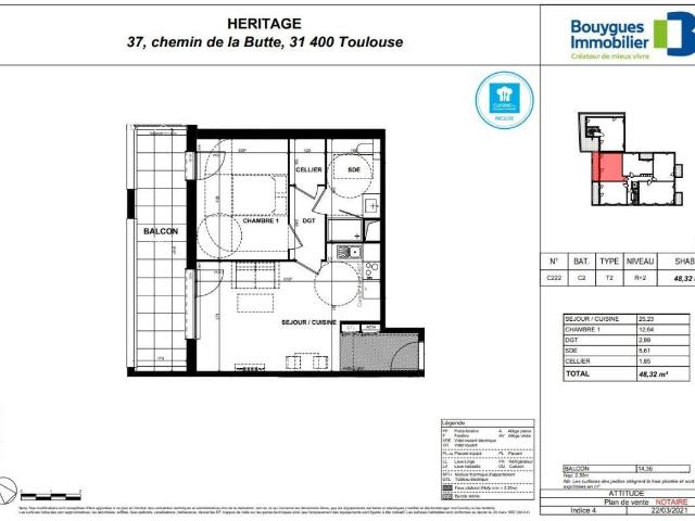 Appartement 2 pièces 48 m²