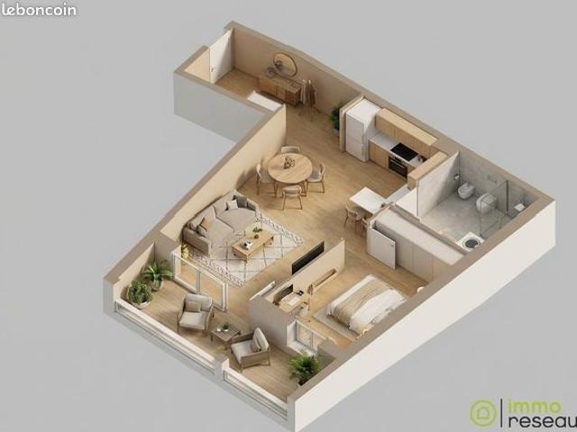 Appartement 2 pièces 48 m²