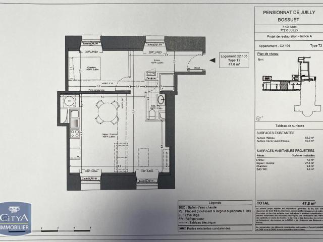 Appartement 2 pièces 48 m²
