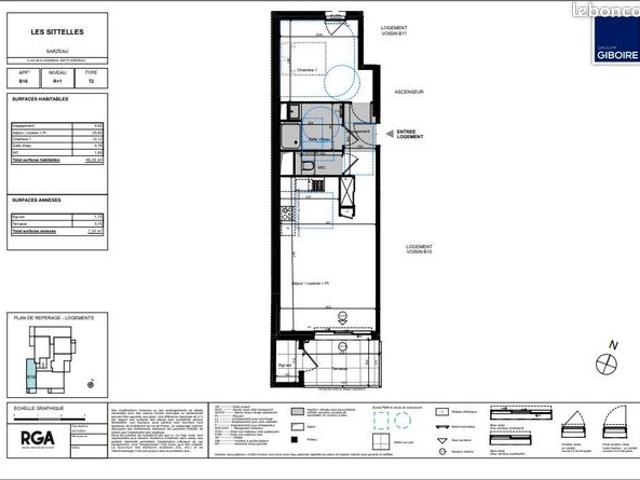 Appartement 2 pièces 48 m²