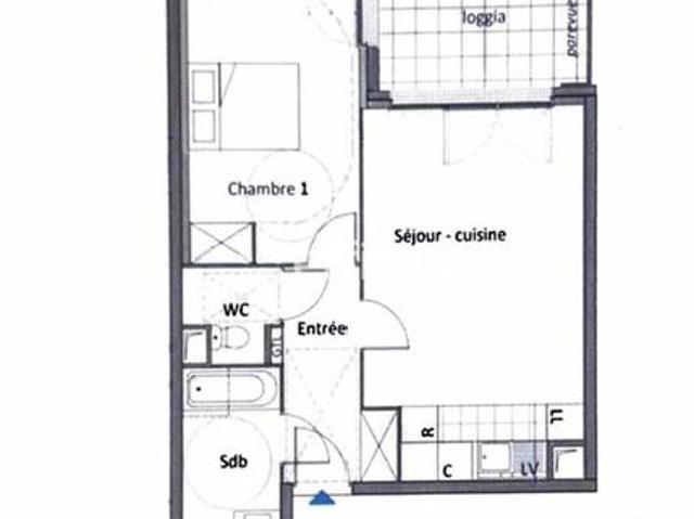 Appartement 2 pièces 48 m²