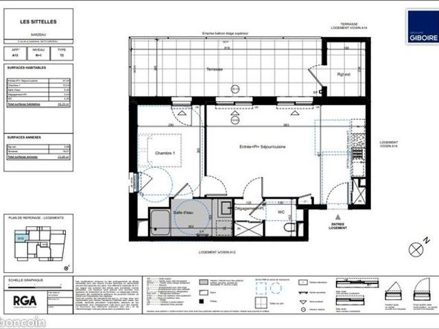 Appartement 2 pièces 48 m²