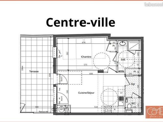 Appartement 2 pièces 49 m²