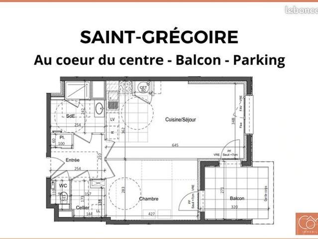 Appartement 2 pièces 49 m²