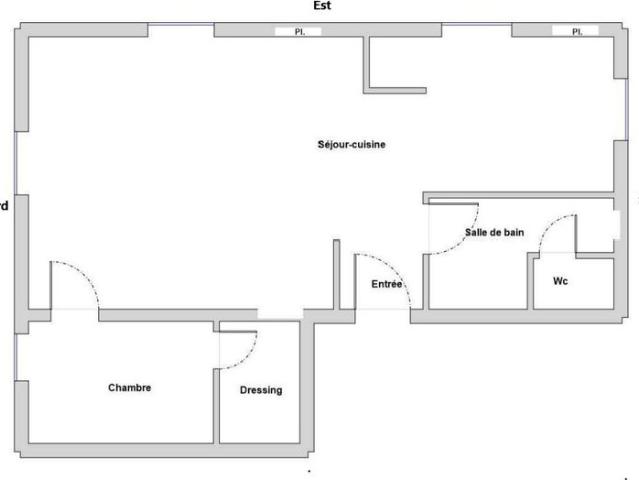 Appartement 2 pièces, 53 m² à louer à Grenoble 38000