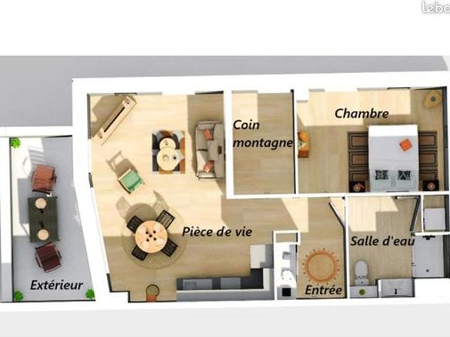 Appartement 2 pièces 53 m²