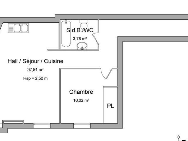 Appartement 2 pièces, 50 m² à louer à Lyon 9 69009