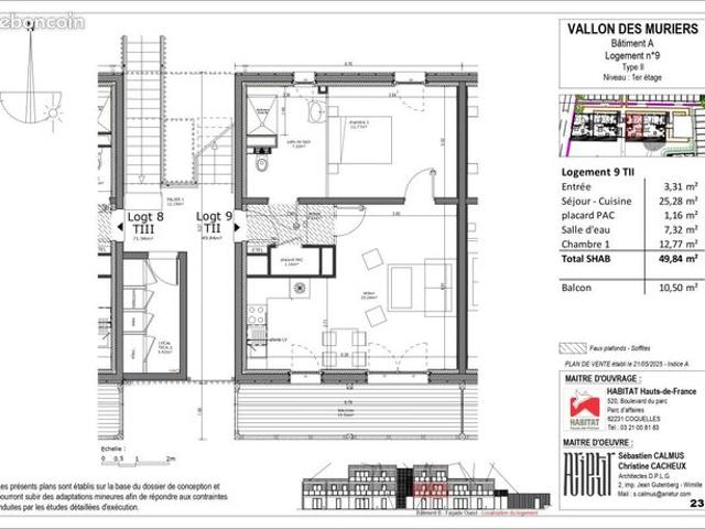 Appartement 2 pièces 50 m²