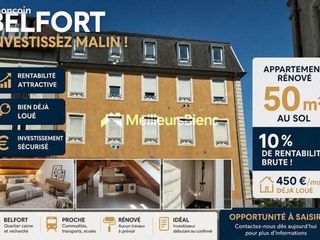 Appartement 2 pièces 50 m²