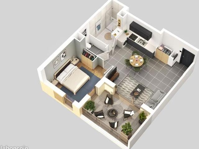 Appartement 2 pièces 50 m²