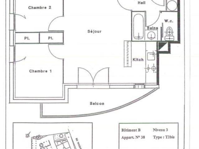 Appartement 2 pièces 50 m²