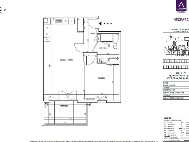 Appartement 2 pièces 51 m²