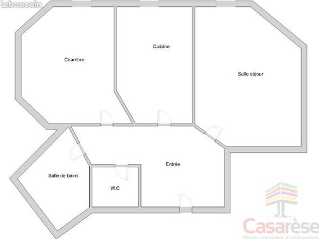 Appartement 2 pièces 51 m²
