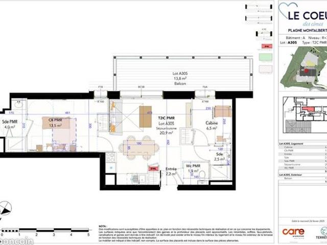 Appartement 2 pièces 51 m²