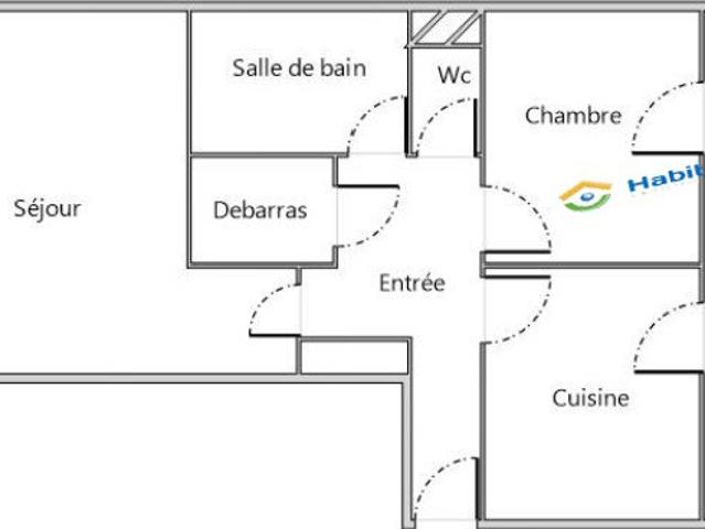 Appartement 2 pièces 51 m²