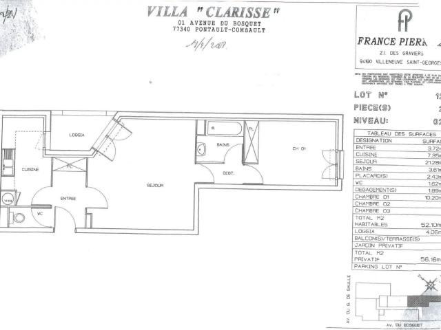 Appartement 2 pièces 52 m²
