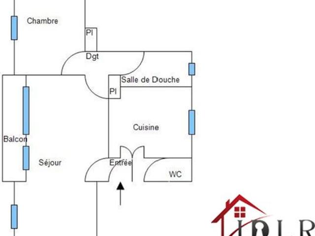 Appartement 2 pièces 54 m²