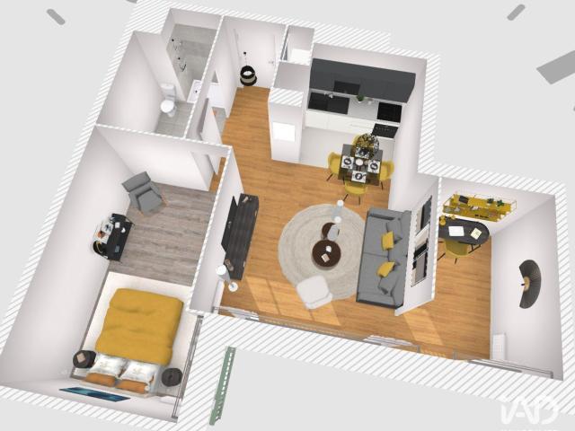 Appartement 2 pièces 54 m²