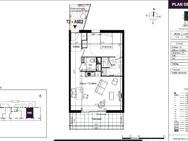 Appartement 2 pièces 54 m²