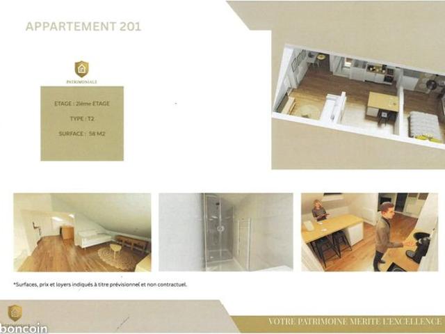 Appartement 2 pièces 58 m²