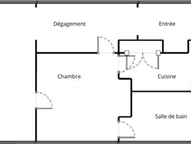 Appartement 2 pièces 58 m²