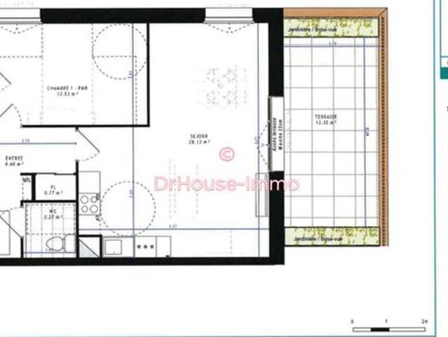 Appartement 2 pièces 59 m²