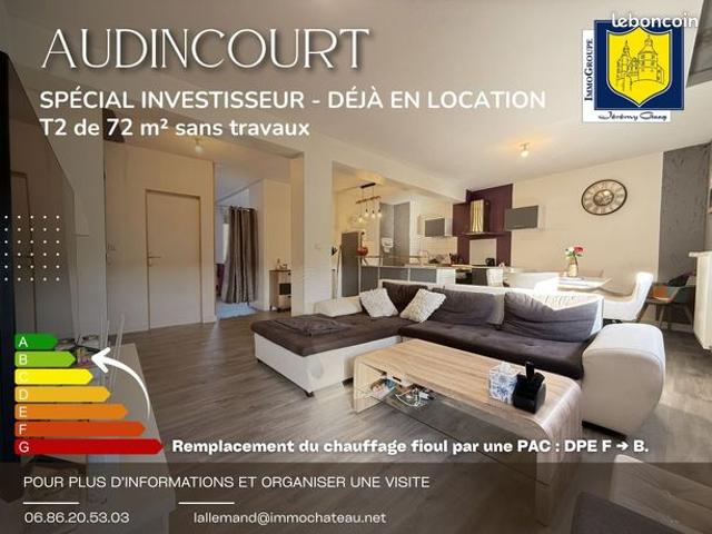 Appartement 2 pièces 72 m²