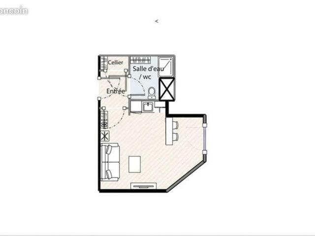 Appartement 2 pièces 14 m²