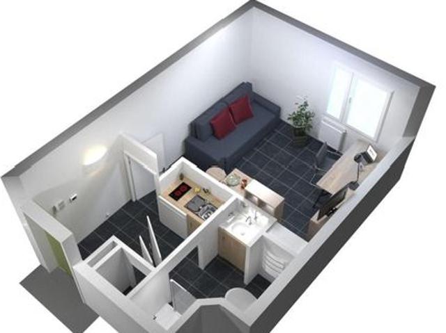 Appartement 2 pièces 19 m²