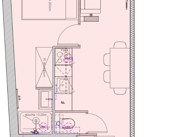 Appartement 2 pièces 27 m²