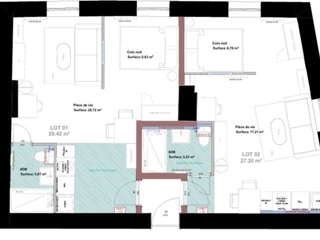 Appartement 2 pièces 27 m²