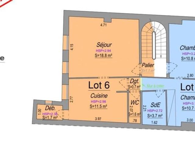 Appartement 2 pièces 25 m²