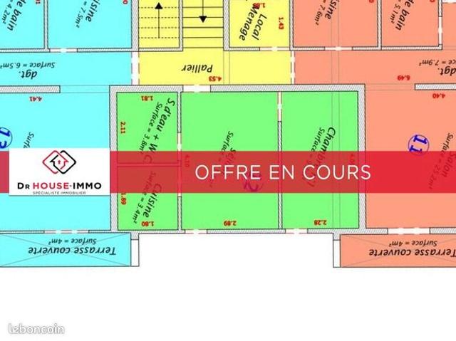Appartement 2 pièces 28 m²