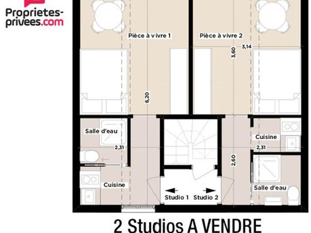 Appartement 2 pièces 28 m²