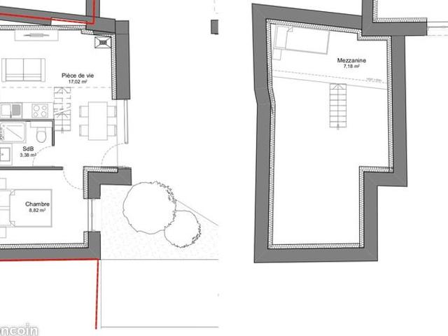 Appartement 2 pièces 29 m²