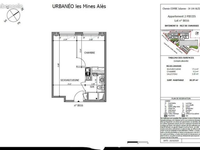 Appartement 2 pièces 30 m²