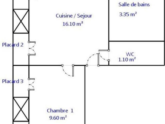 Appartement 2 pièces, 31 m² à louer à Amiens 80000