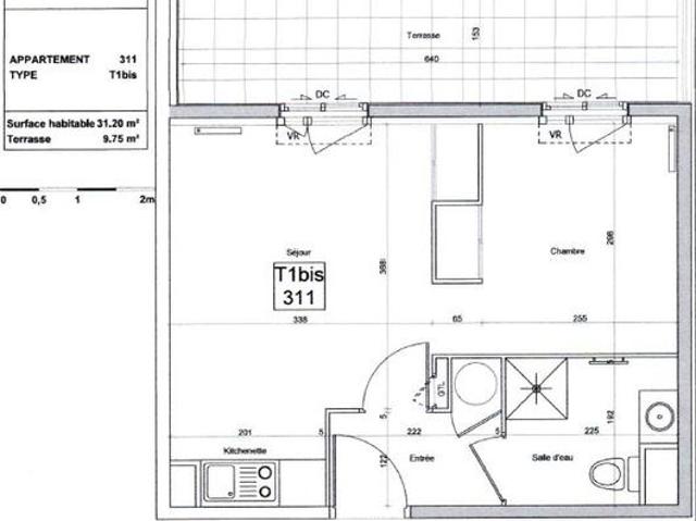 Appartement 2 pièces 31 m²