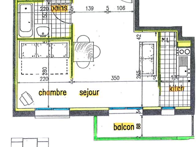 Appartement 2 pièces, 32 m² à louer à Clermont Ferrand 63000