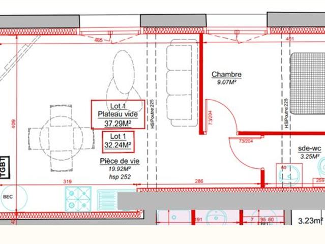 Appartement 2 pièces 37 m²
