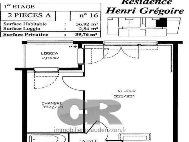 Appartement 2 pièces 37 m²