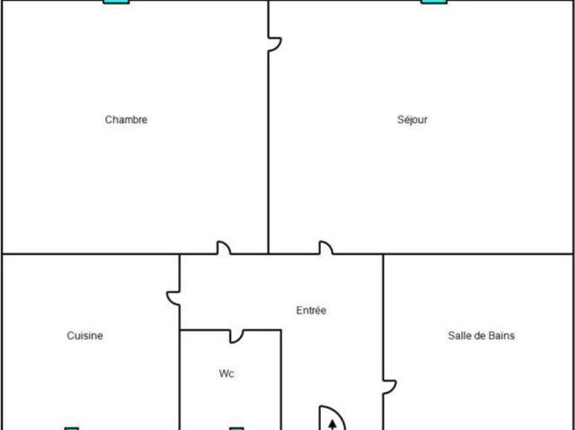 Appartement 2 pièces 37 m²
