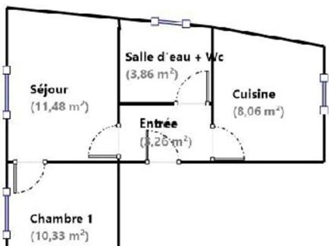 Appartement 2 pièces 37m2 Idéal investisseurs
